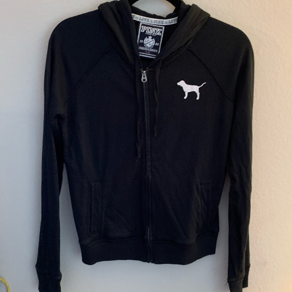 PINK peace black sweatshirt